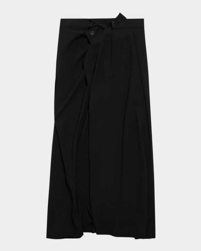 Draped Tailored Skirt